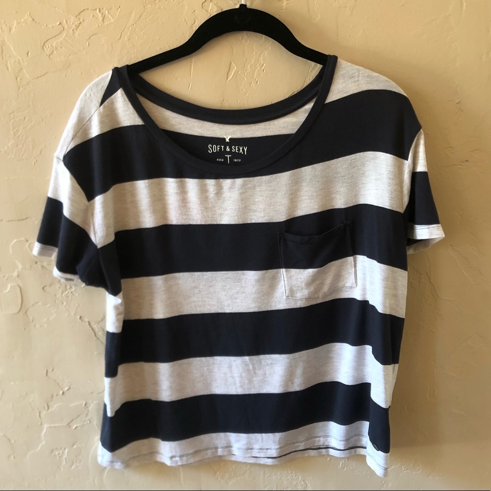 American Eagle Striped Tee